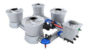 Alien Hydroponics V-System 4 Pot 2 Row Kit