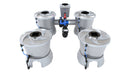 Alien Hydroponics V-System 4 Pot 2 Row Kit