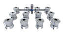 Alien Hydroponics V-System 12 Pot 4 Row Kit
