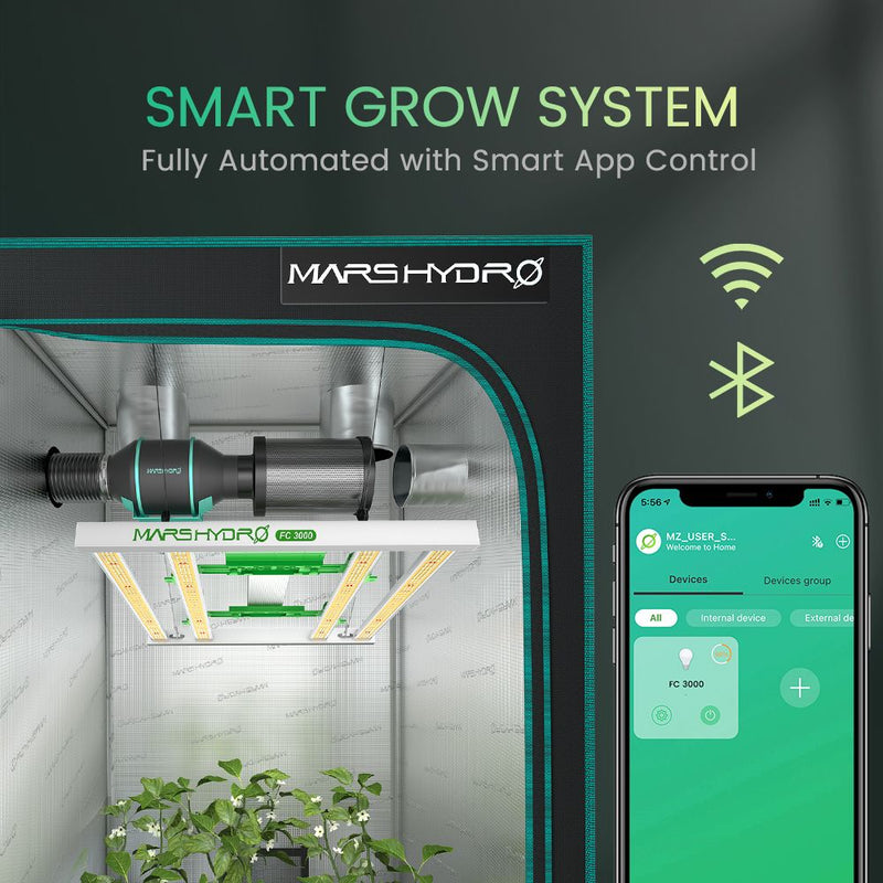 Mars Hydro FC 3000-Evo Samsung lm301h Evo 300W Smart Led Grow Light for Veg Flower_6