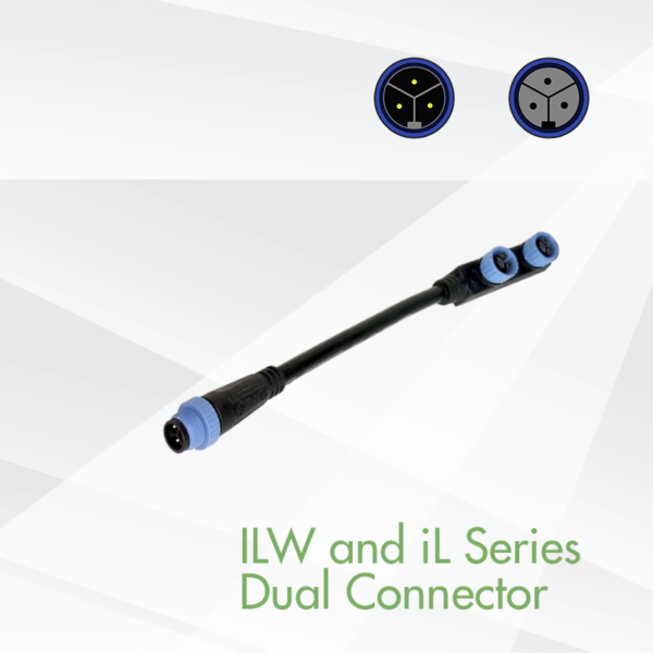 Iluminar | LED IP67 Cord Set for ILW and iL23, iL47, iL63 Dual Connector