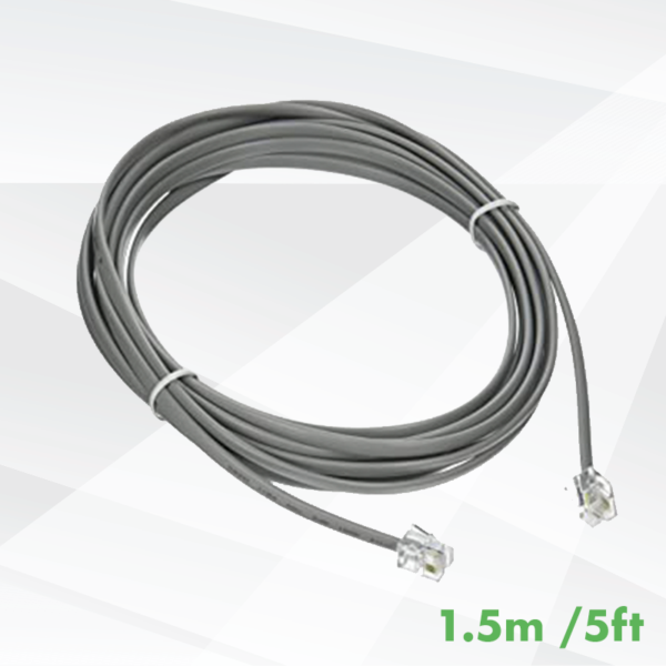 Iluminar | IL RJ11/14 Cable for Fixture to Fixture connection - 5ft / 1.5m (Male to Male RJ11/14 cables) OR Hash to Fixture